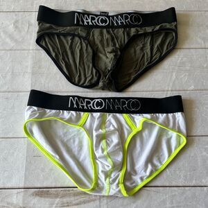 Marco Marco Men's Briefs - Olive and White Size L